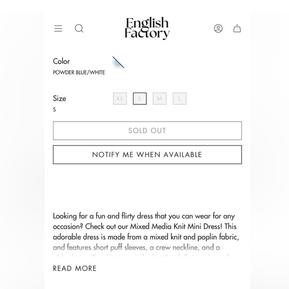 English Factory puff-sleeve Dress - Picture 8 of 9